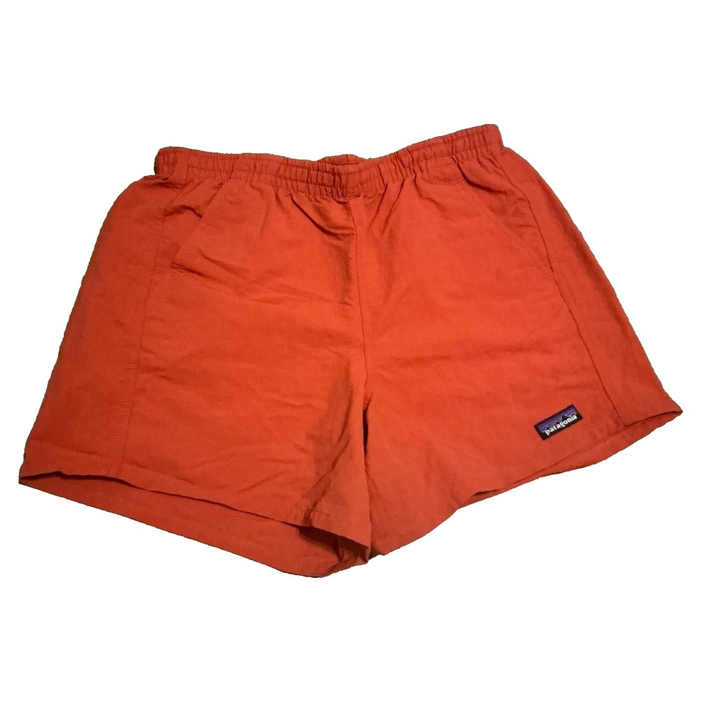 Patagonia Women's Baggies Nylon Shorts Orange Peel 27x4 Inches Quick Drying